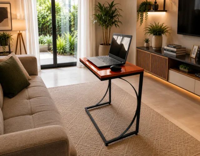 Mesa Lateral para Sofá - Industrial