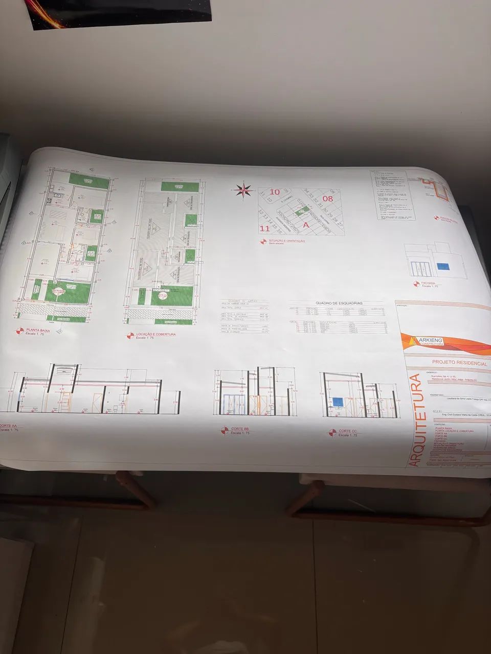 Impressão de autocad A1