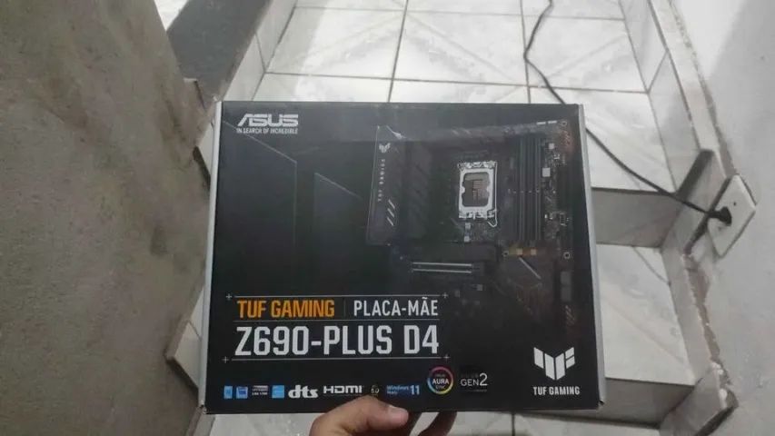 Placa Mae Z690 Plus D4 + KIT