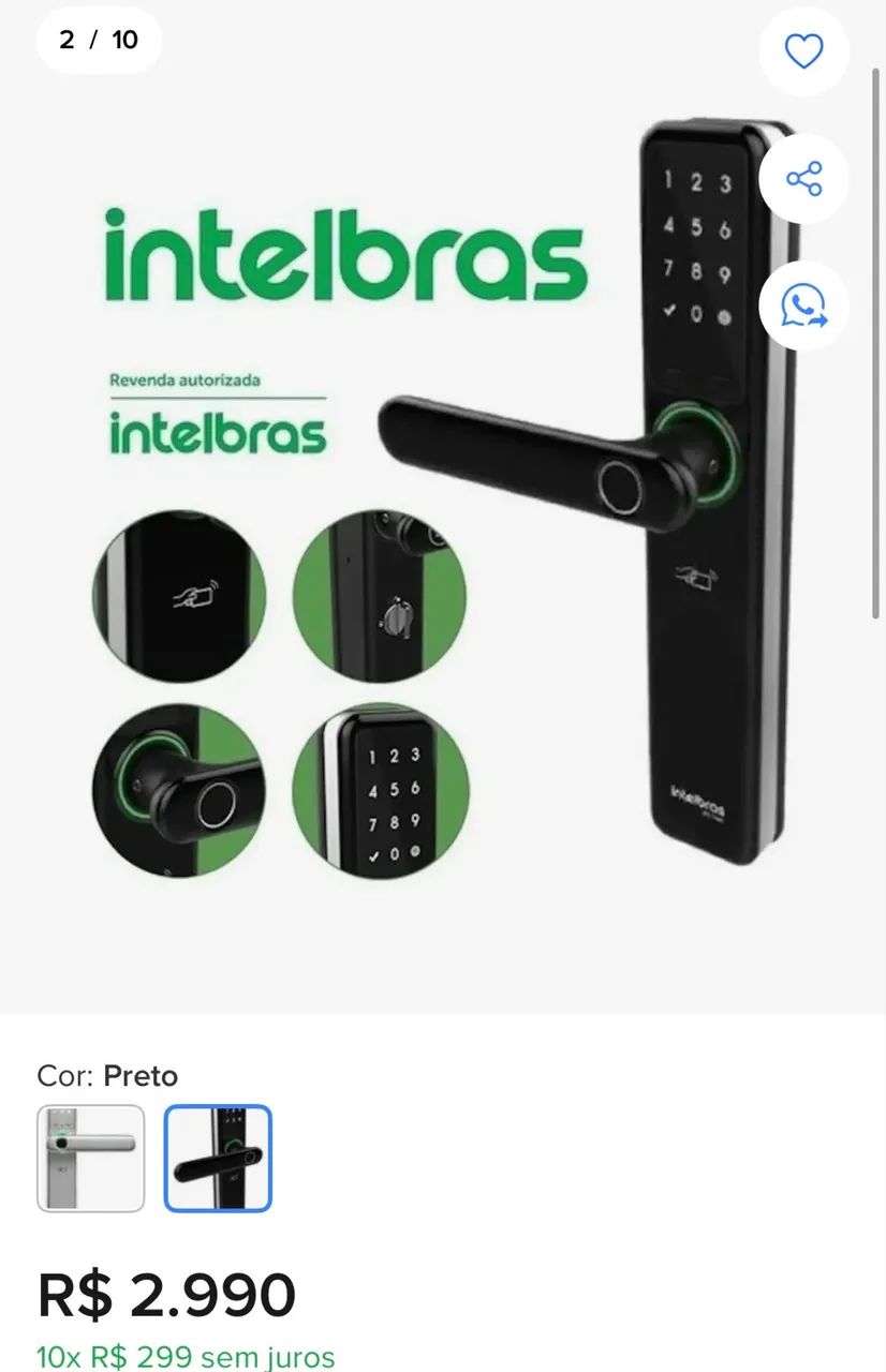Fechadura inteligente Intelbras IRF7000+ - Foto 5