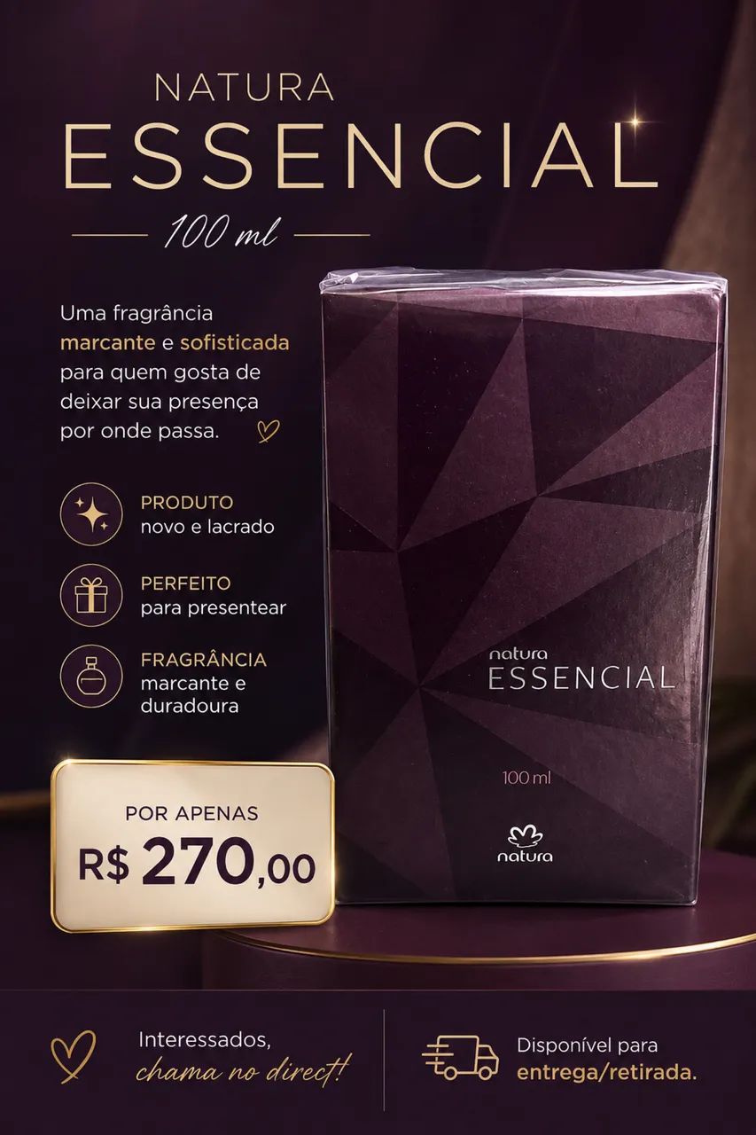 Perfume essencial masculino