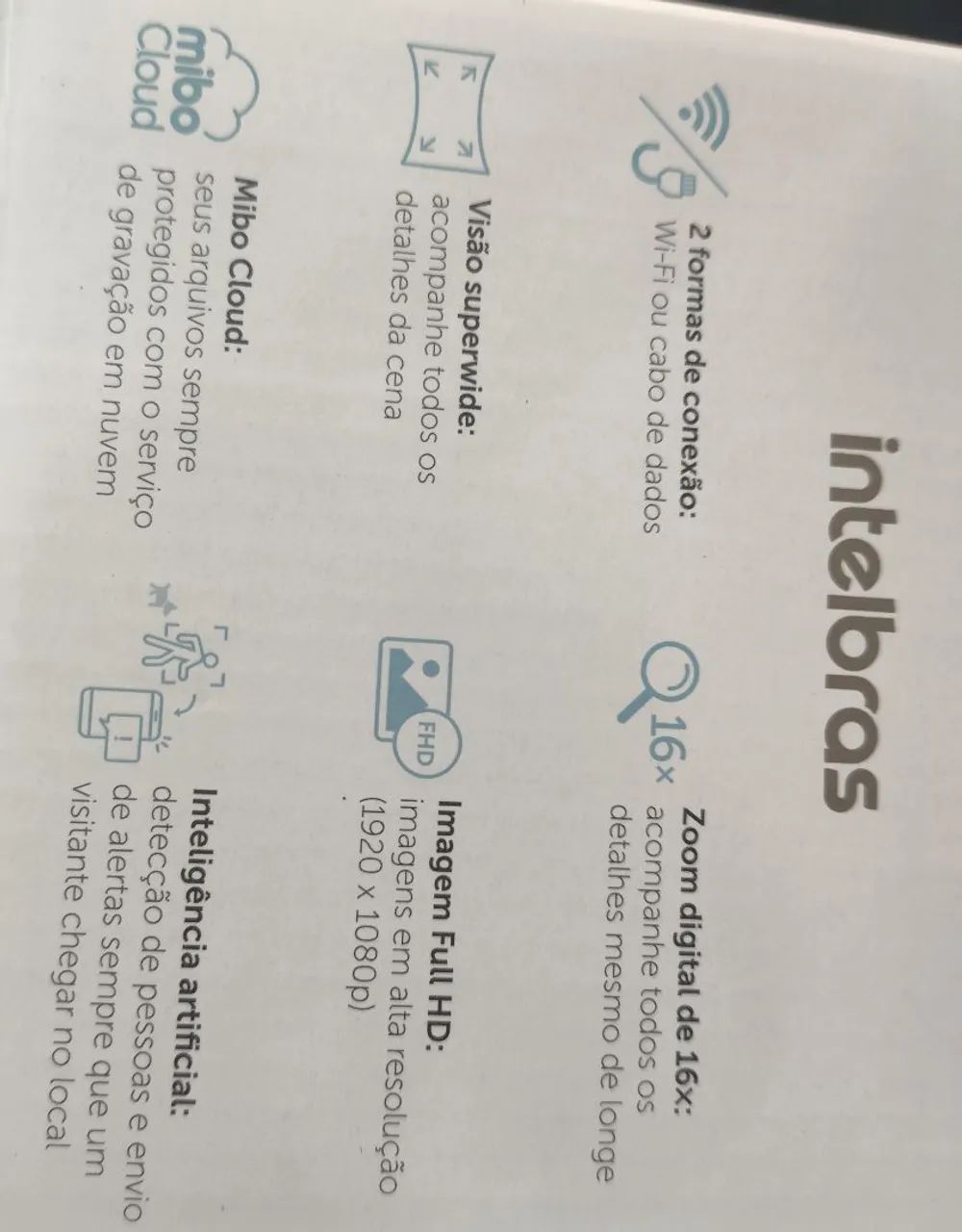 Câmera wi-fi Intelbras mibbo externa - Foto 4