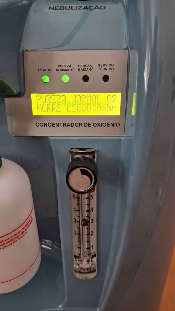 Concentrador de Oxigênio com Nebulização Lumiar modelo Mercury 5LPM <br> - Foto 4