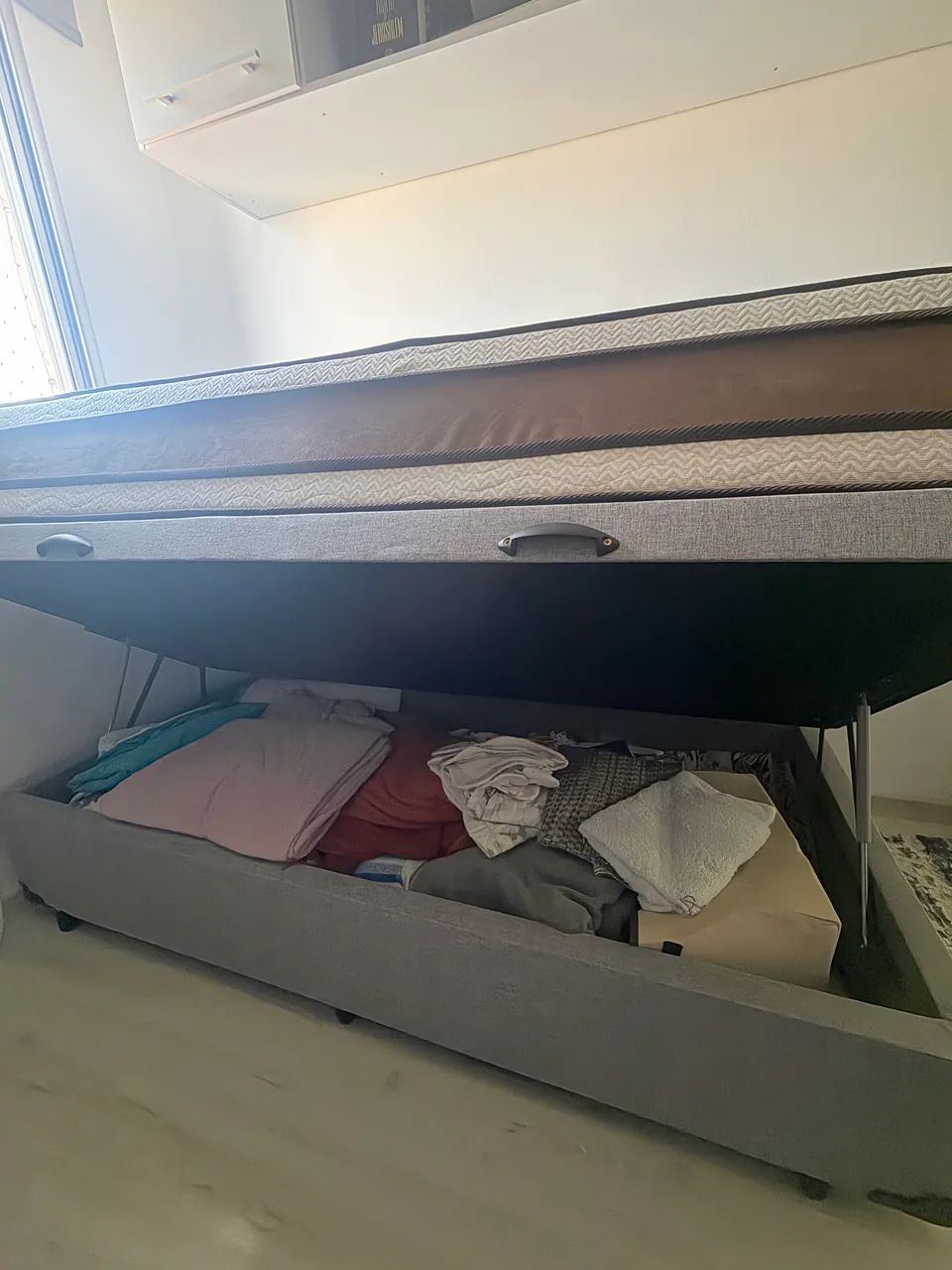 Cama de Solteiro Completa (Colchão de Molas Ensacadas Austin + Base Box Baú) - Foto 3