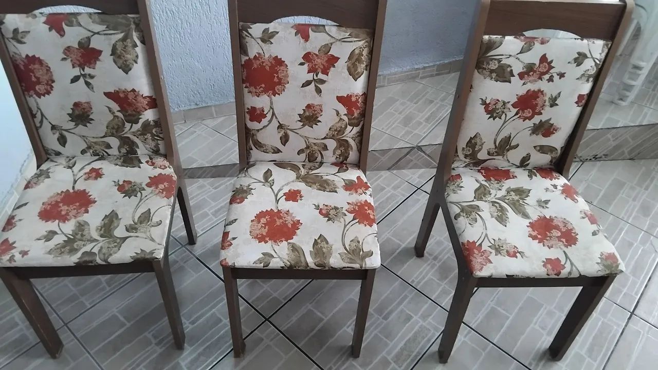 3 cadeiras estampa floral  - Foto 4