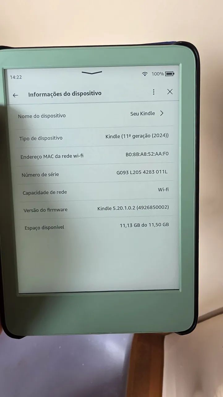 Kindle 11°geração 16gb perfeito.  - Foto 3