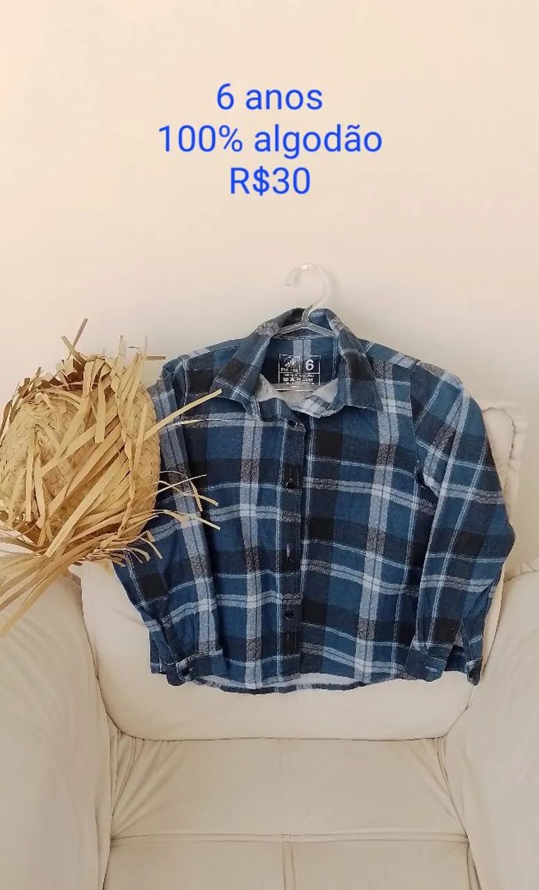 Camisa Xadrex Infantil  - Foto 2