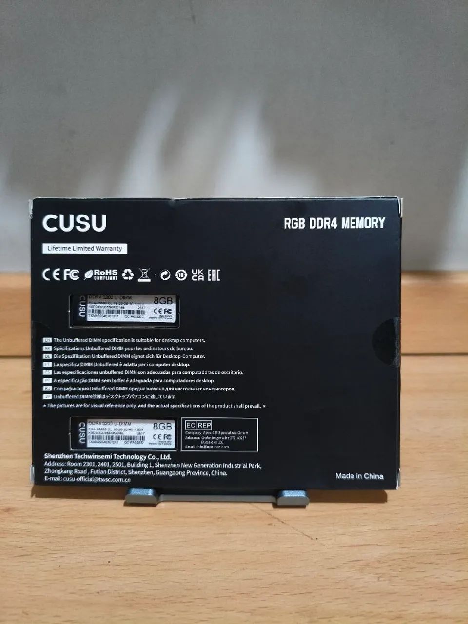 Memoria RAM 16 GB (2x8gb) DDR4 RGB - 3200MHz - CUSU - Foto 2