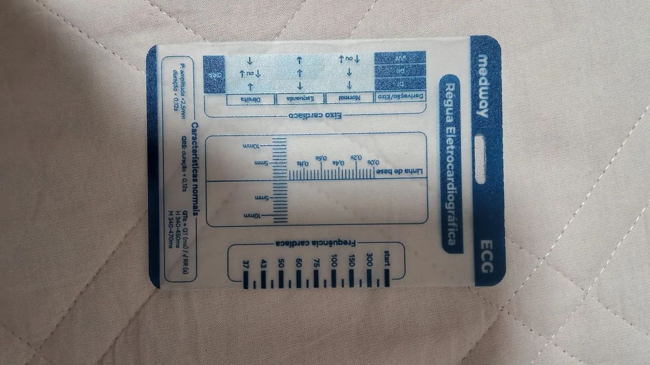 Régua ECG + Guia de interpretação ECG Medway - Foto 2