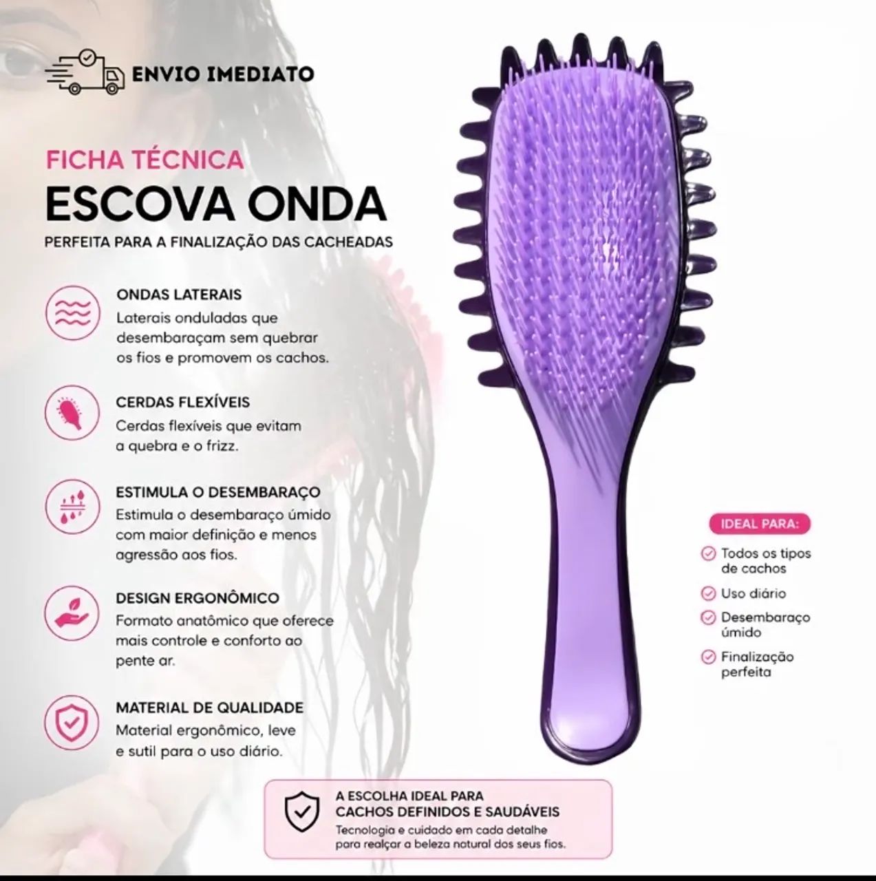 Escova de definição e fitagem 