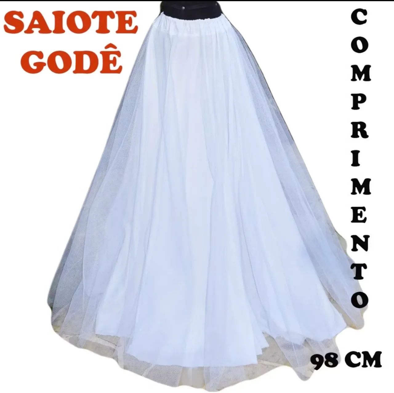 Saiote (anágua) modelo godê noiva vestidos  - Foto 2