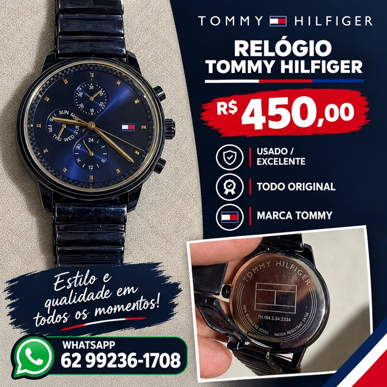 Relógio Tommy 
