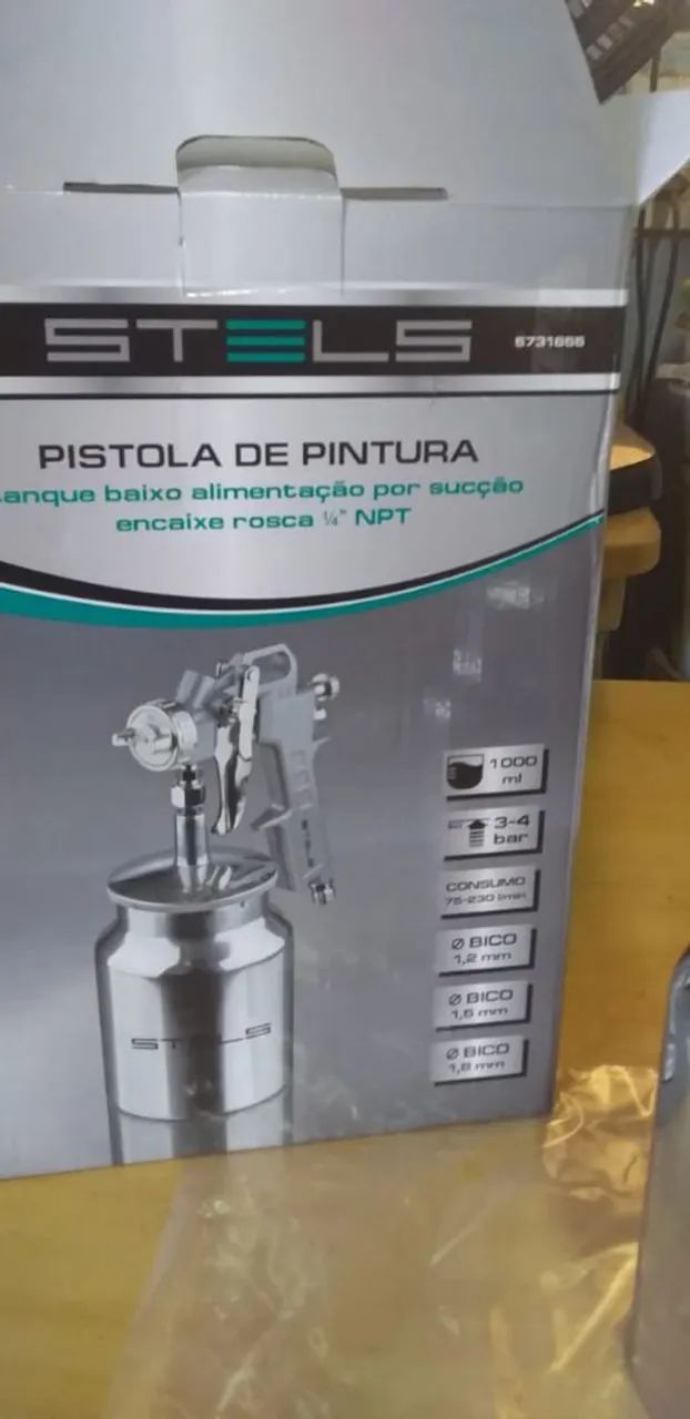 Pistola de pintura toda em alumínio nova  - Foto 2