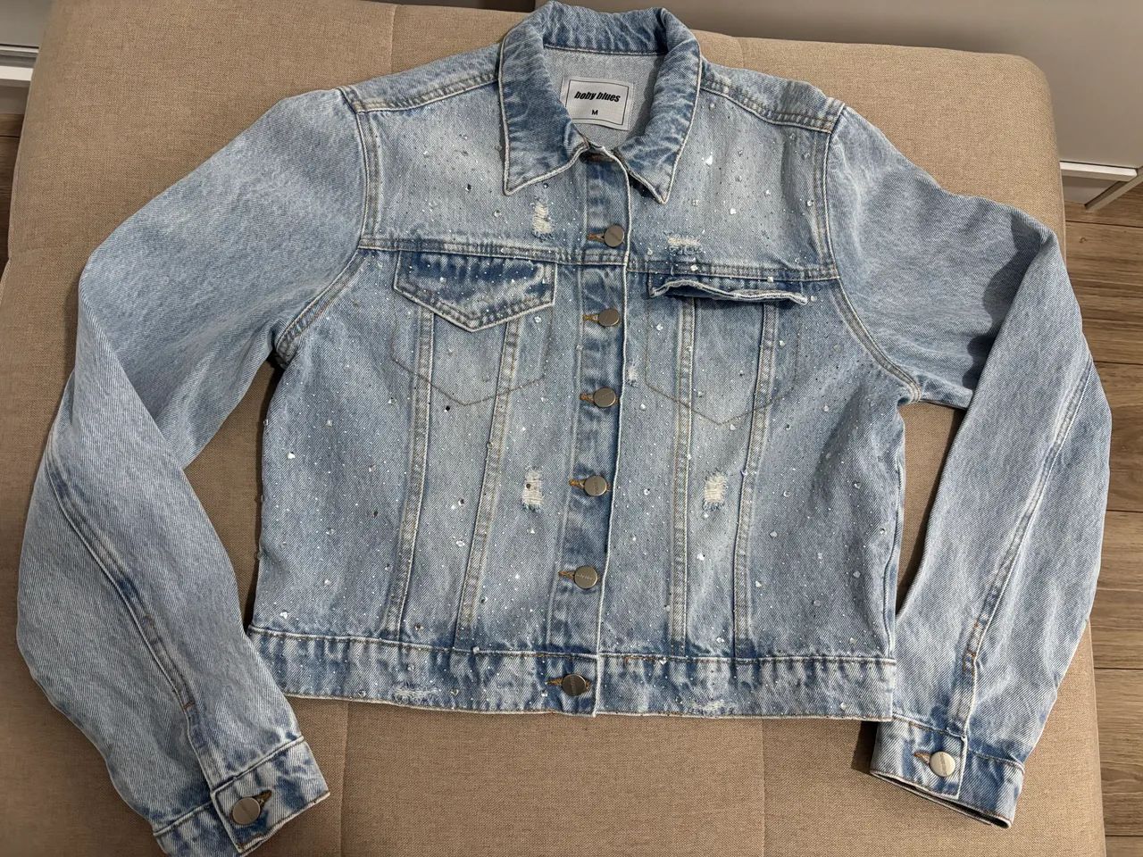 Jaqueta jeans feminina 