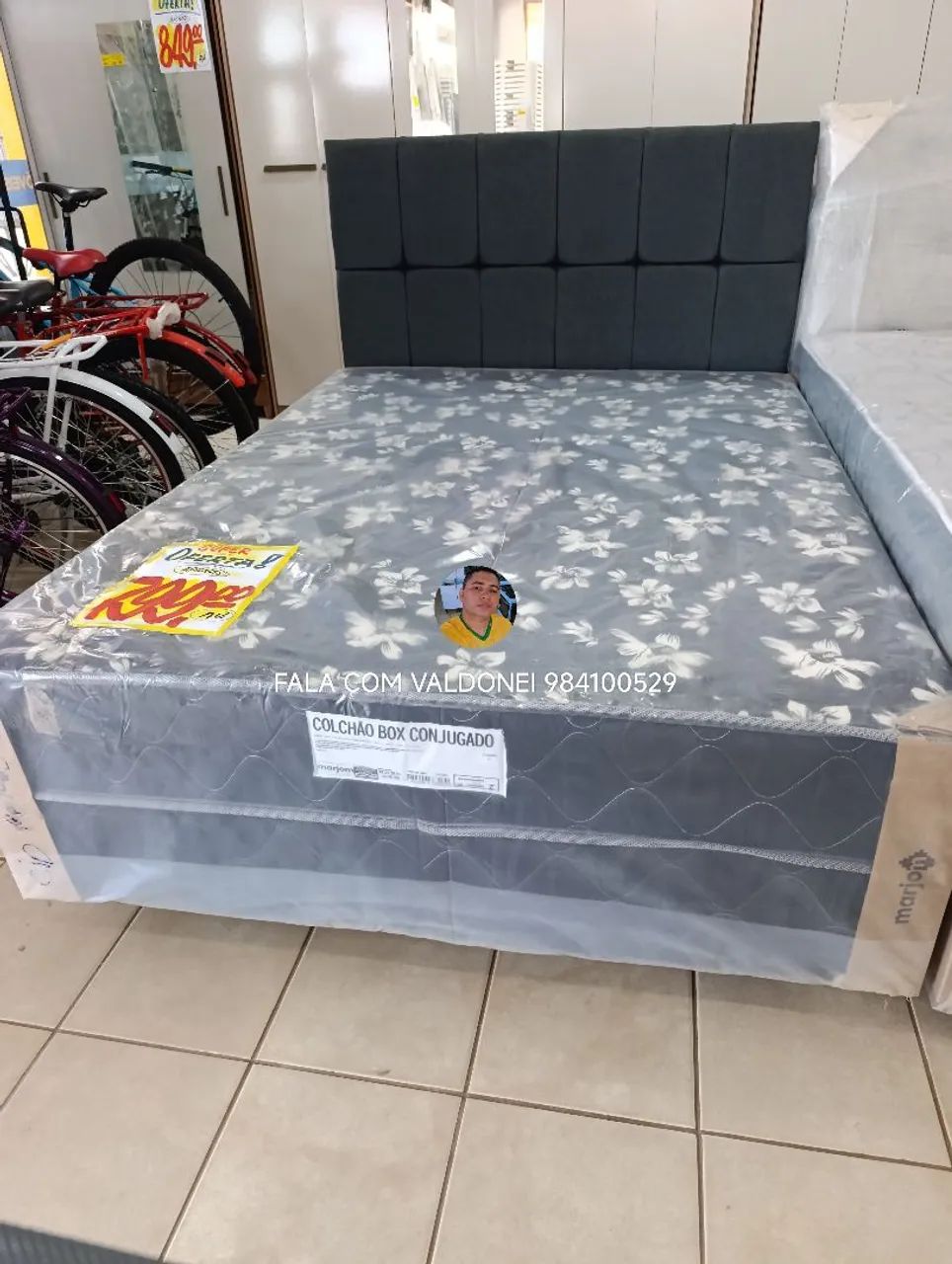 PROMOÇÃO CAMA BOX CASAL ESPUMA D28  - Foto 4