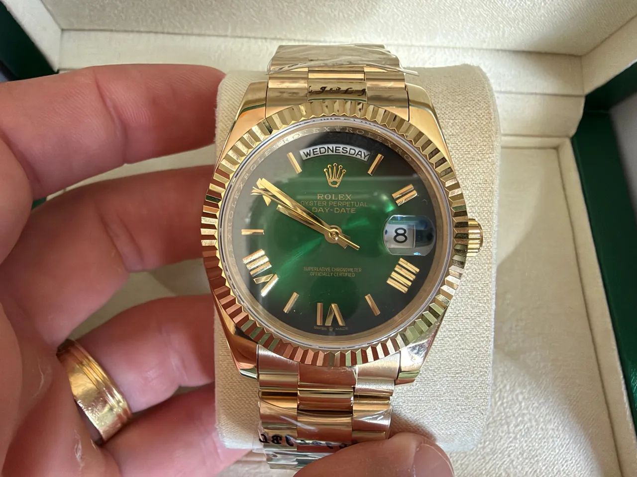 Rolex Day-Date Olive Gree - Full Set