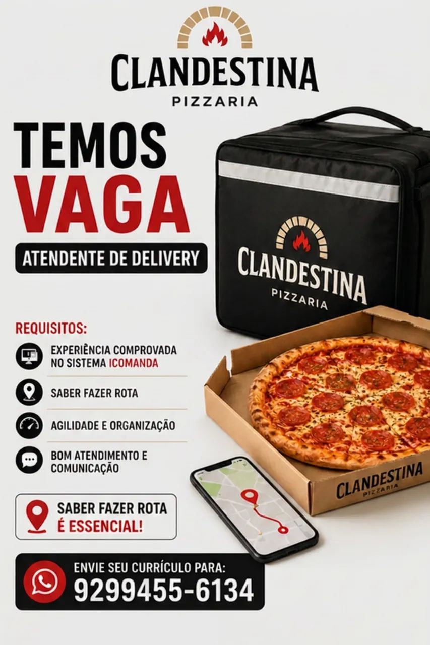 Atendente de delivery 