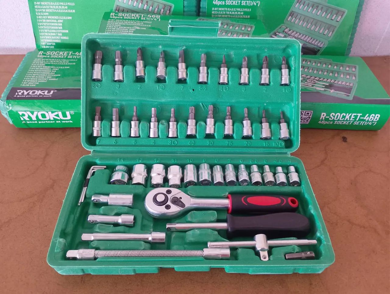 Conjunto de ferramentas catraca com 46 peças  - Foto 3