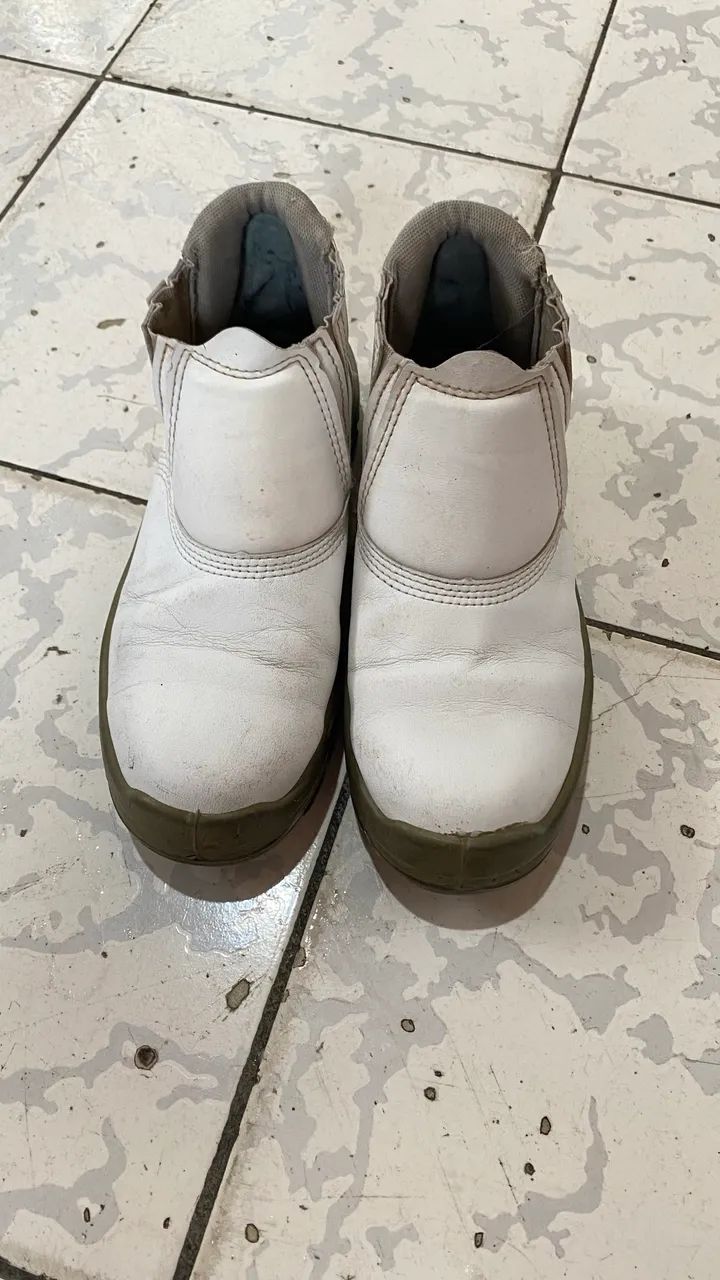 Bota branca masculina - Foto 2