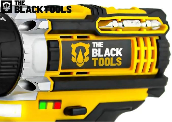 Parafusadeira Furadeira De Impacto The Black Tools Profissional TB-21PX 2 Baterias - Foto 2