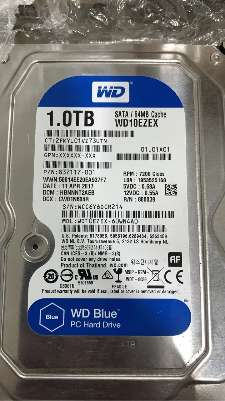 01 HD de 1TB