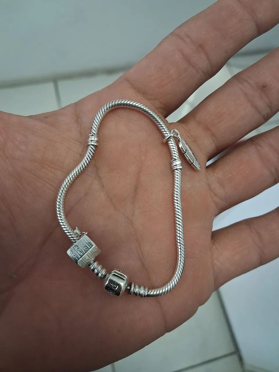 Pulseira pandora de prata 925 - Foto 2