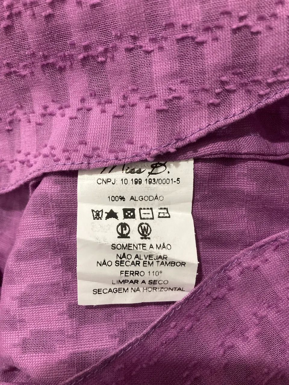 Blusa 100% algodão tam 38 marca Miss B. usada, estado de nova. - Foto 4