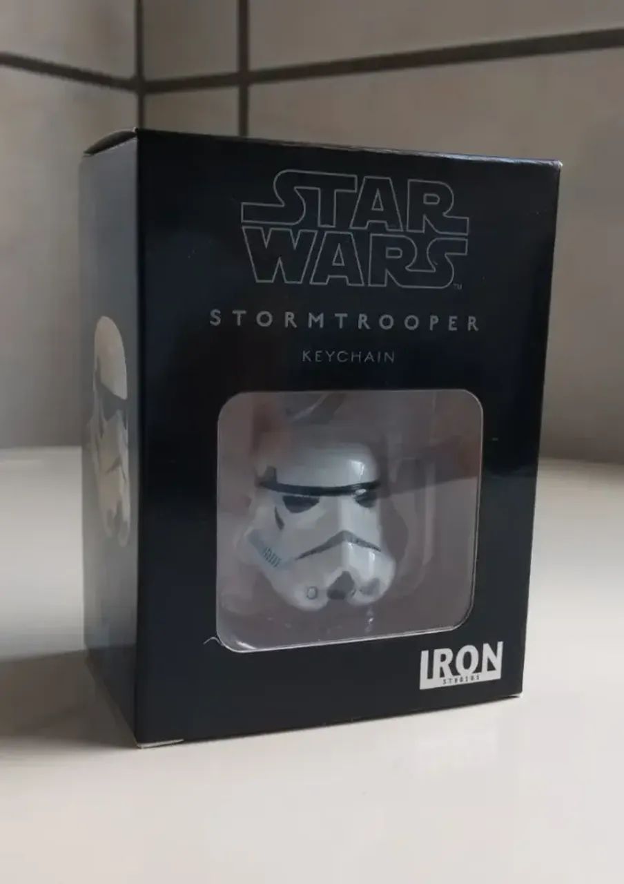 Star Wars Stormtrooper Helmet - Chaveiro Iron Studios - Foto 3