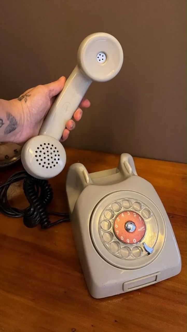 Telefone Antigo Retrô Ericsson Cinza