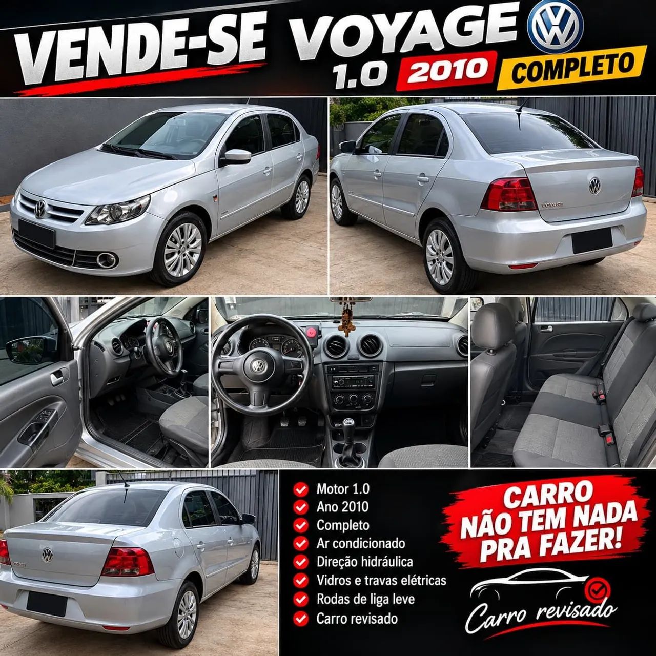 Volkswagen Voyage 1.0/1.0 CITY MI TOTAL FLEX 8V 4P 2010