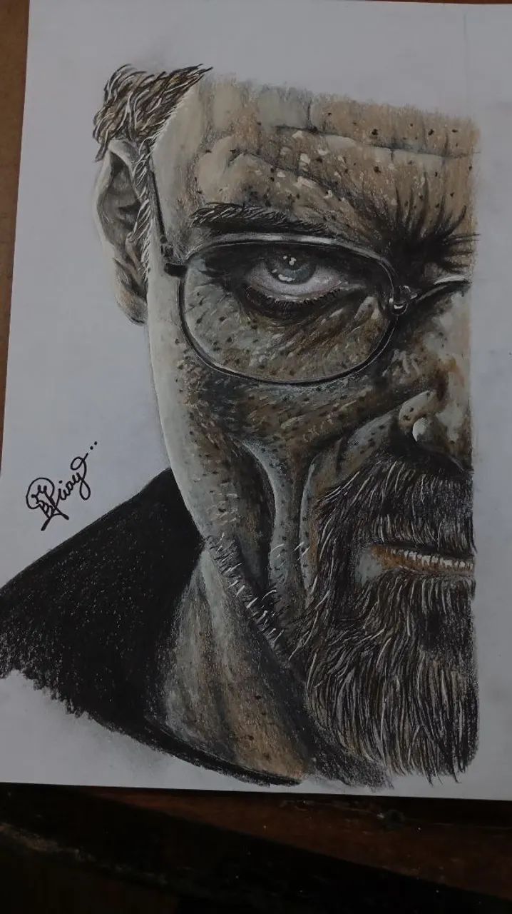 Desenho e retrato a lápis 