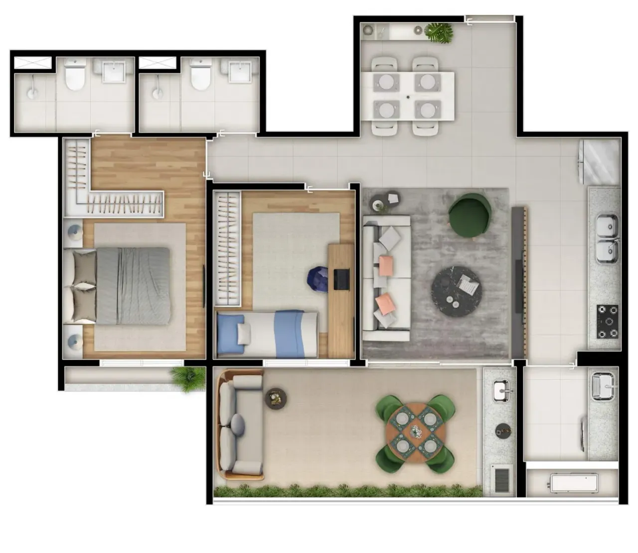 PLANTA 72m²