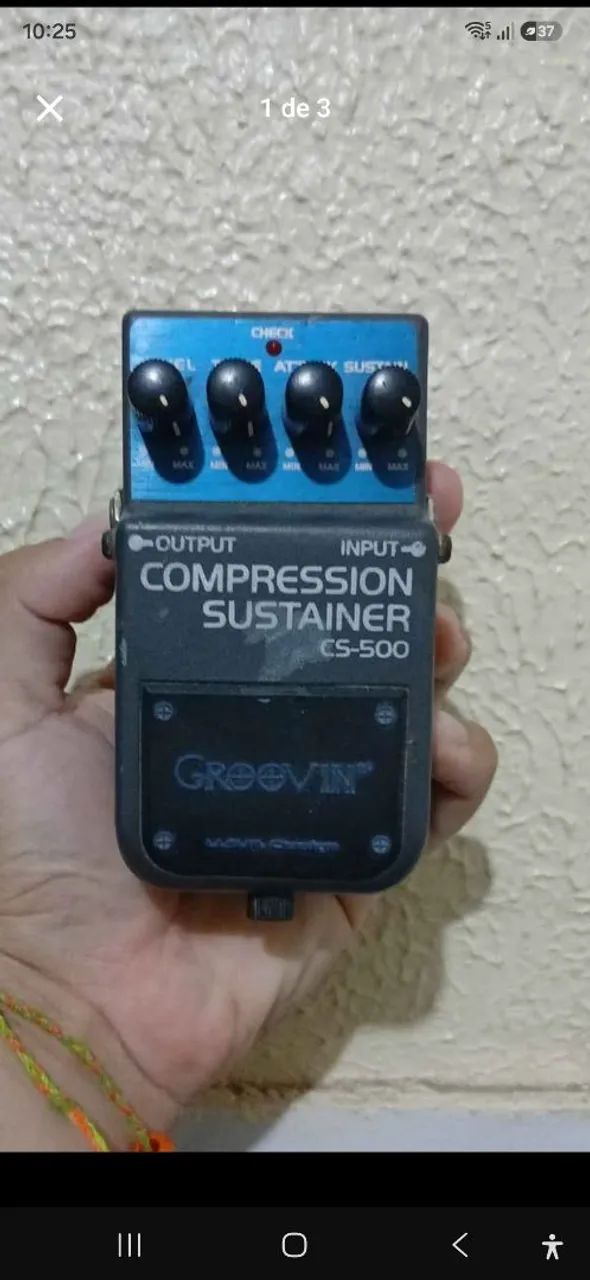 Compressor, phaser e distorção 