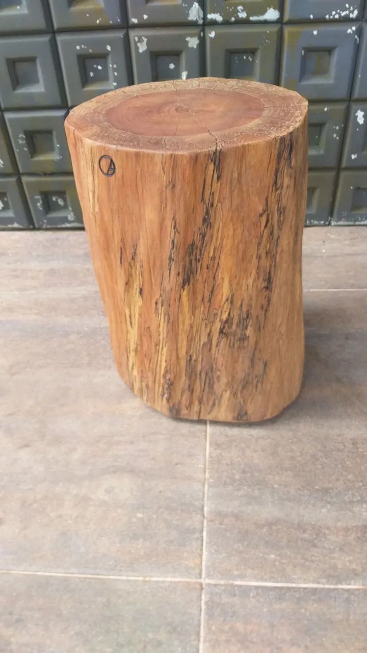 Organic Solid Wood Pouf417563101543147521
