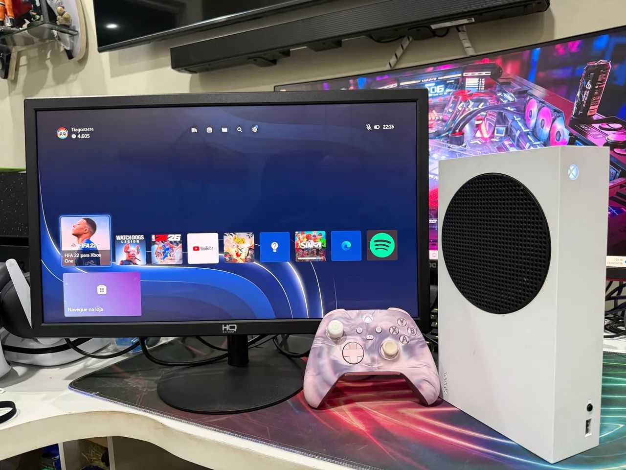 Xbox Séries S + Monitor Gamer