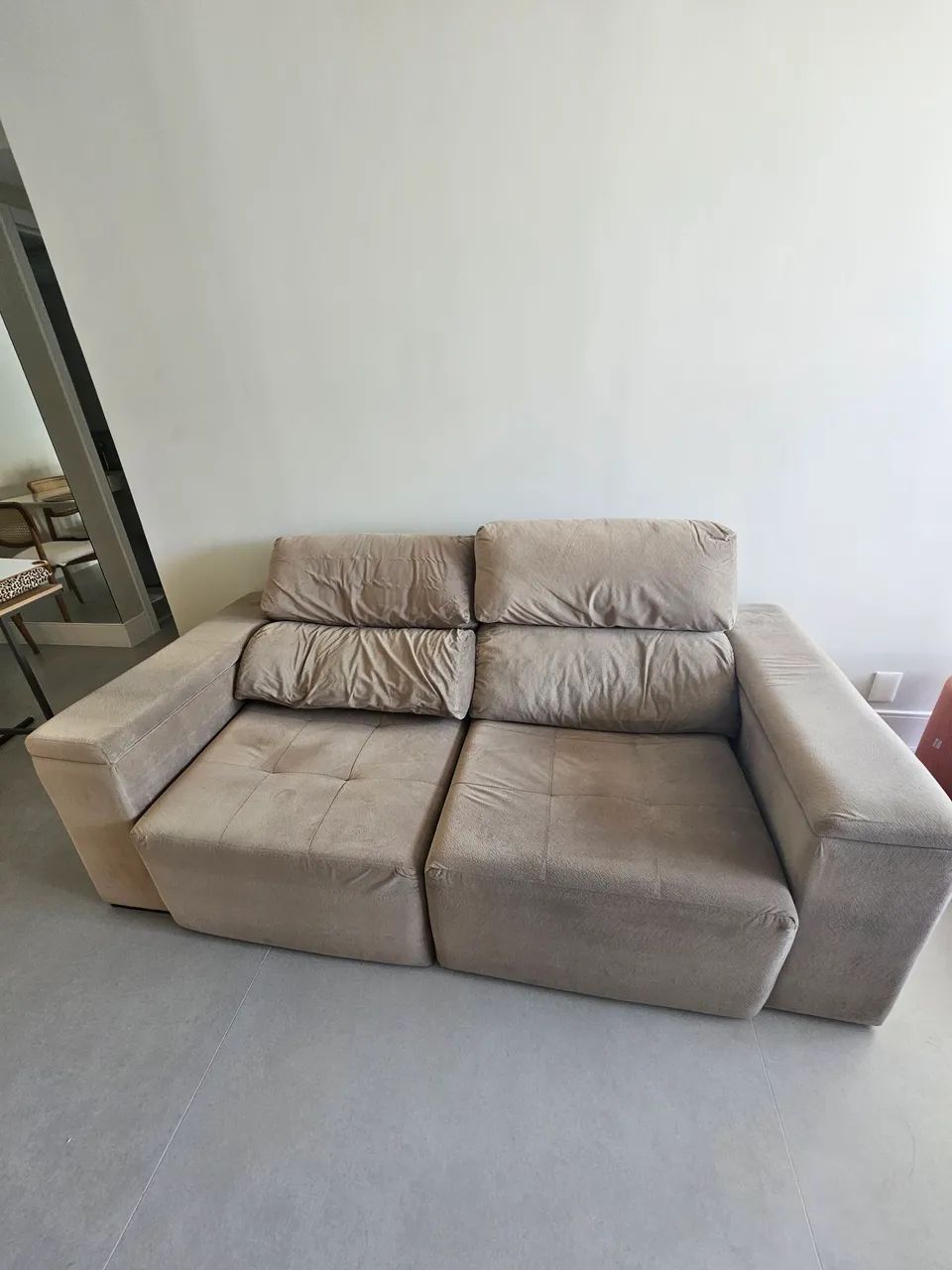 Sofá retrátil - 2m - cinza - Foto 5
