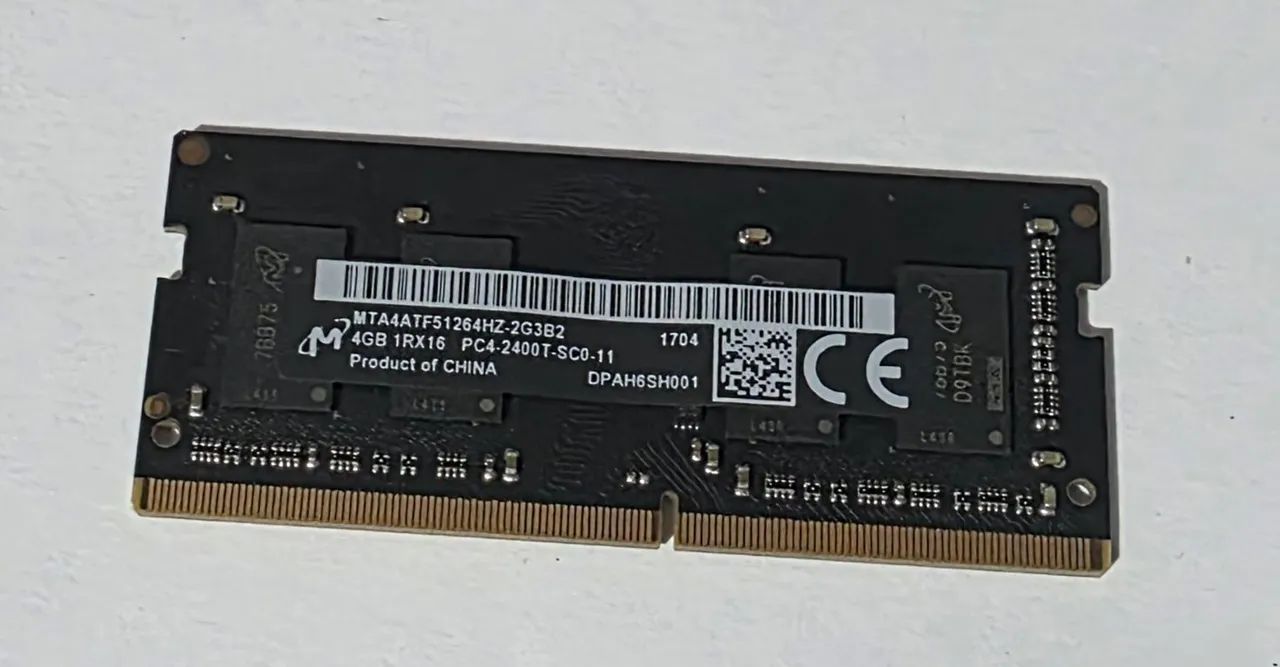 Memória Ram Micron DDR4 2400MHz- 4GB