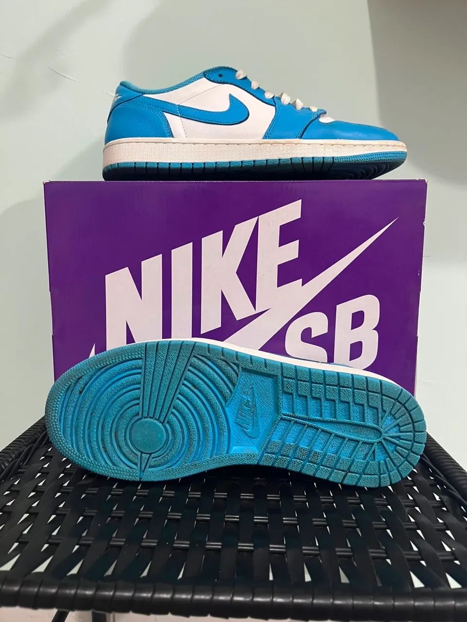 Tênis Nike dunk azul - Foto 4
