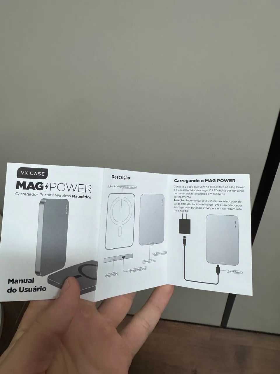 Bateria/carregador portátil magnético VXCASE 5000mAh - Foto 5