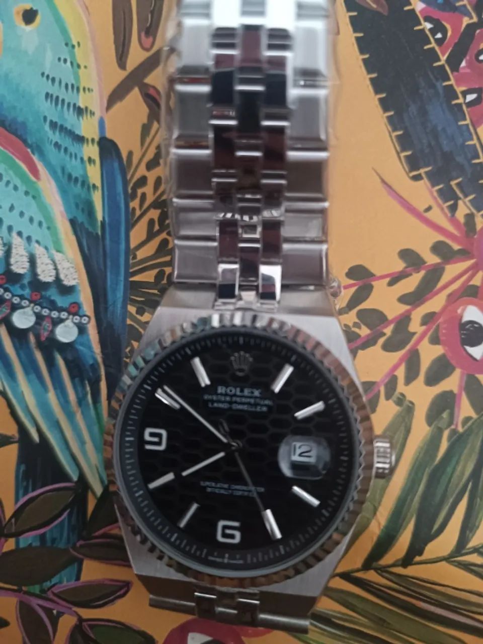 Relógio ROLEX LAND DWELLER AUTOMÁTICO MOSTRADOR PRETO - Foto 4