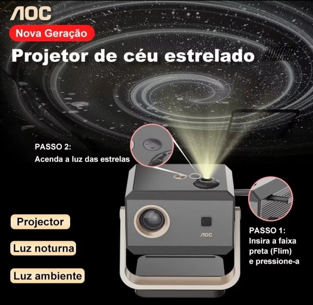 Projetor AOC Star 1 - Foto 2