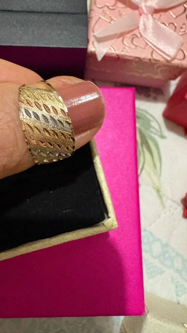 Anel de ouro feminino  - Foto 2