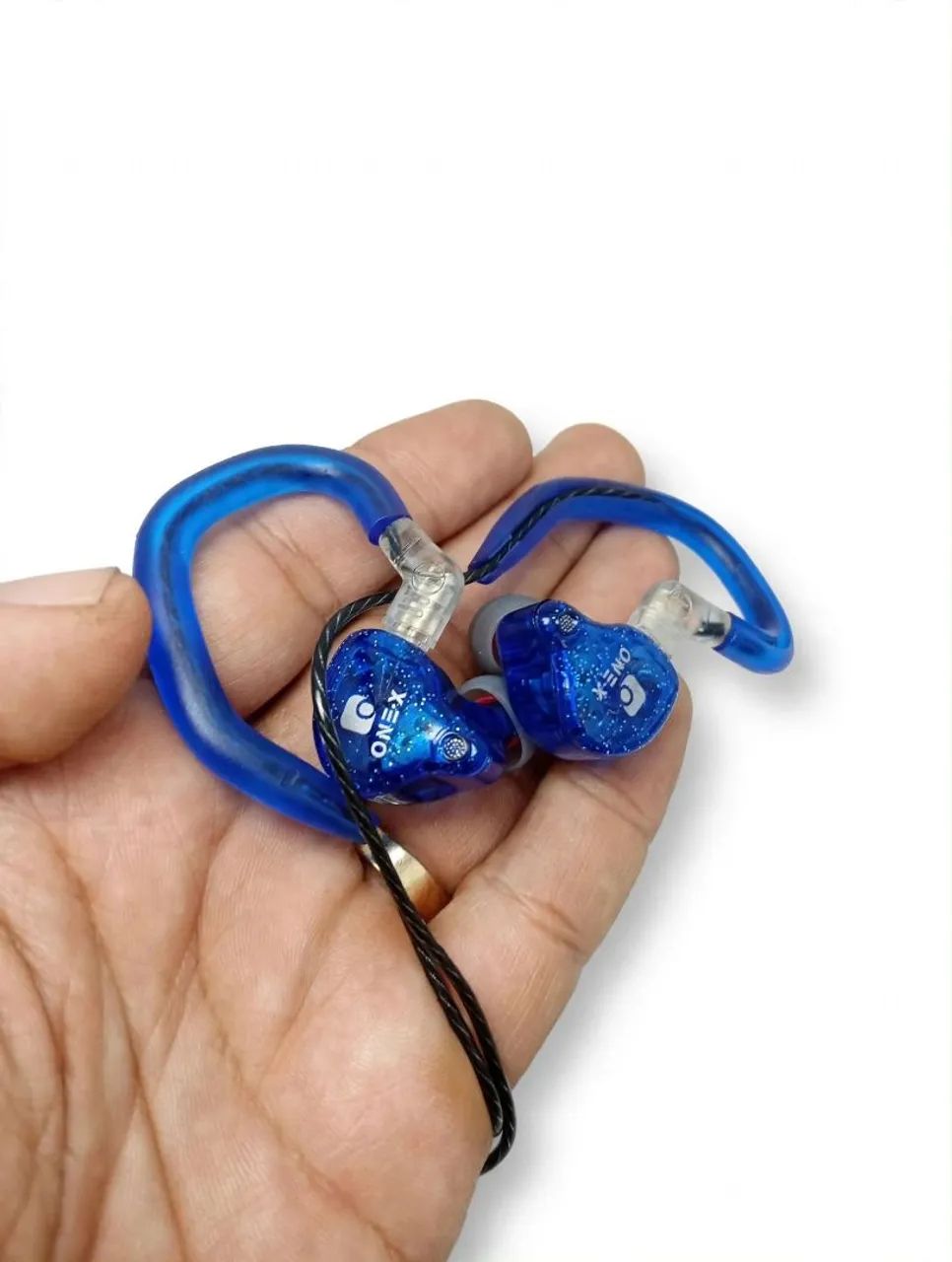 Fone Gamer ONE-X Intra-Auricular Com Microfone Tipo-C - Azul e Preto - Foto 2