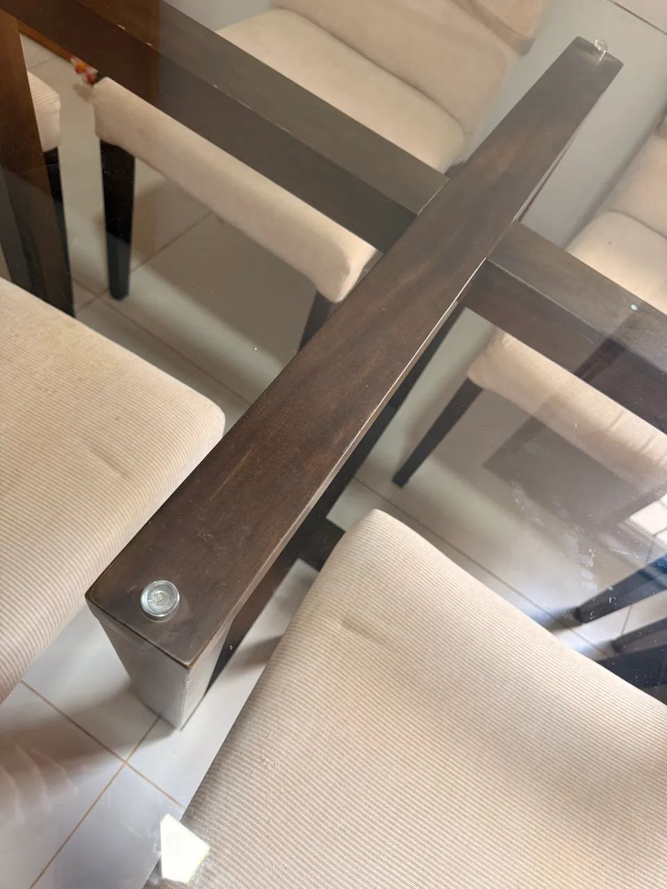 Vendo Jogo de Jantar com 6 Cadeiras - Foto 4