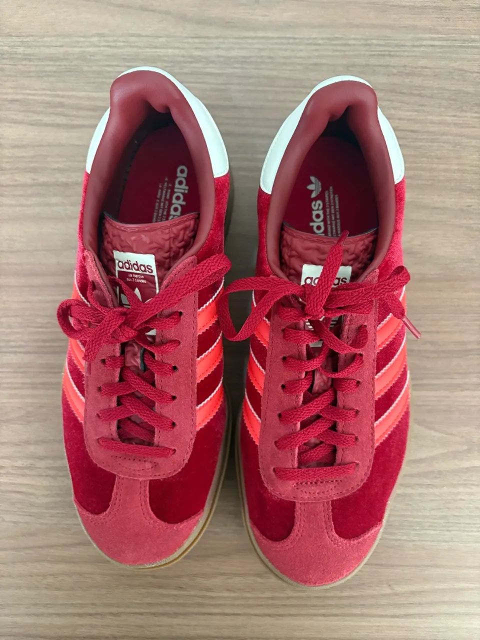 Adidas Gazelle Bold Red Bright (vermelho)  - Foto 2