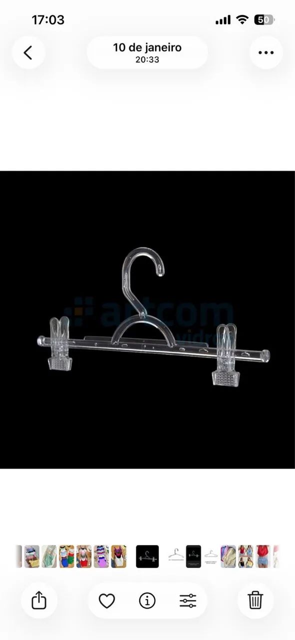 Cabides de acrílico  - Foto 3