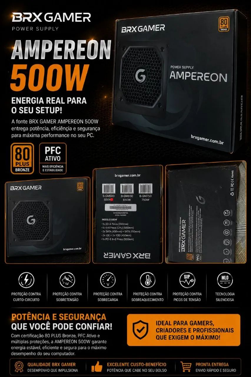 Fonte BRX 500w