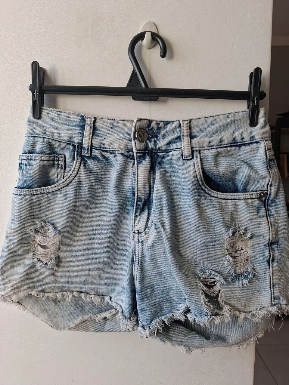 Mini shorts jeans claro número 34