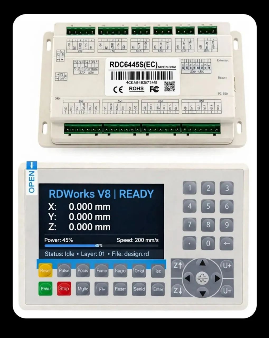 Kit controladora maquina laser co2 Ruida RDC6445S