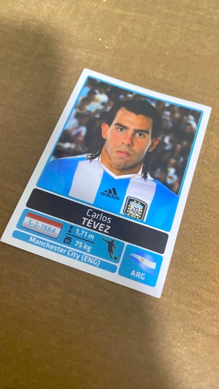 Figurinha Carlos Tevez #42 Copa América 2011 - Foto 2